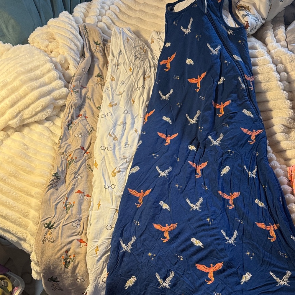 Colorful Bird Print Dresses
